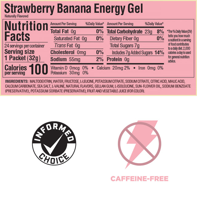 GU Energy Gel - Strawberry Banana